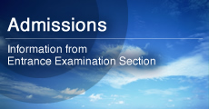 Information from Entrance Examination Section